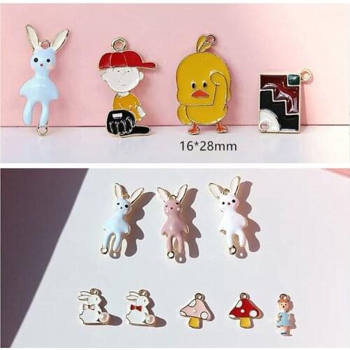 Wholesale 30pcs/lot alloy drop oil animals cartoon rabbits/boys/shoes shape metal floating locket charms diy jewelry pendants