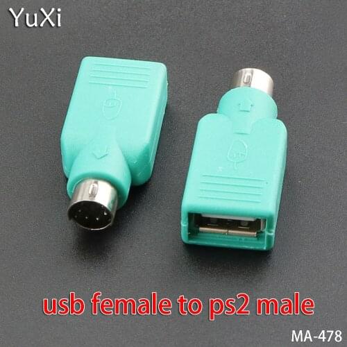 YuXi 5PCS/lot USB Female/Male to PS2 Male/Female Adapter Interface Converter keyboard Mouse Mice Plug replace