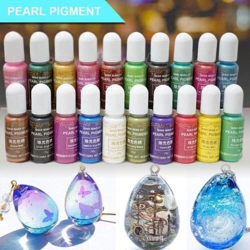 15g Jewelry Making Color Epoxy Pigment 20 Color Eco-friendly Crystal Epoxy Resin Dye Pigment DIY Jewelry Making Crafts Tools
