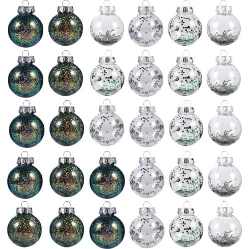 30pcs Christmas Scene Layout Set Props Christmas Tree Pendant Hanging