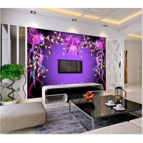 Custom photo wallpaper 3D wallpaper Beautiful dream TV setting wall flowers murals wall paper for living room decoration