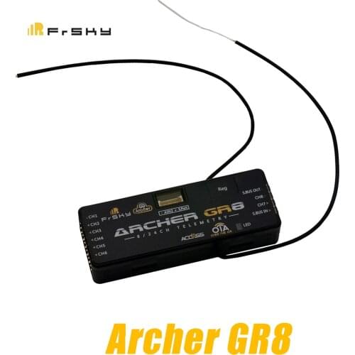 FrSky 2.4GHZ ACCESS ARCHER GR8 Receiver with Gryro for RC Glider