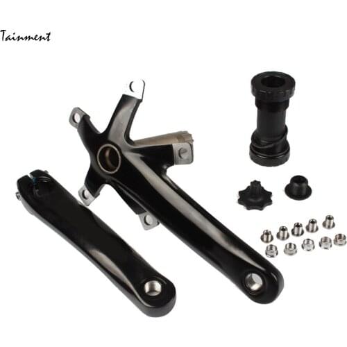 MTB Bike Crankset Aluminum Alloy with Bottom Bicycle Hollow Crank for Chainring 130BCD Mountain Bike Tools Cycling Accessories