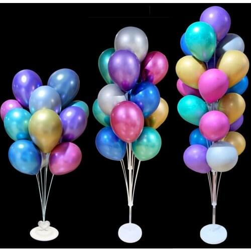 1/2Set Balloon Stand Display Stand Happy Birthday Wedding Party Decoration Balloon Arch Stand Floating Balloon Support Column