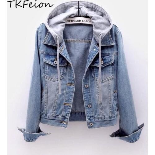 Женские джинсовые куртки TKFeion China At AliExpress