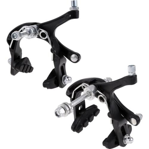 1 Set Bicycle Brake C Caliper System Front Rear Side Pull Brake Long Arms Clamp Quick-Release Bike Lever Cable Housing