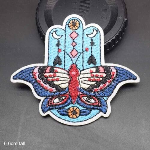 Butterfly Iron On Embroidered Clothes Patch For Girl Woman Skirt Hat Clothing Stickers Garment Apparel Accessories