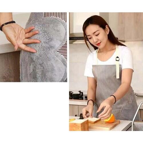 High quality Kitchen Apron Cooking Waterproof Oil Proof Skirt Bibs With Pockets For Woman Men Chef Coffee Bar Home Cleaning