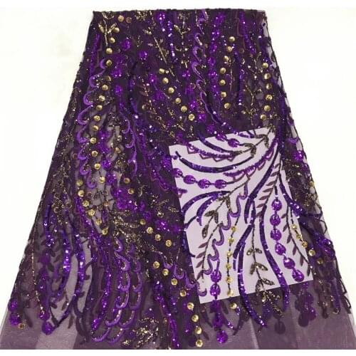 High-quality French tulle lace, exquisite and colorful sequin lines, suitable for womens skirt design fabrics