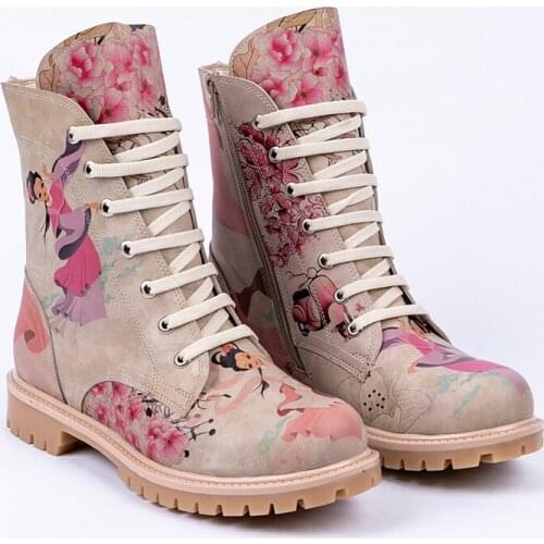 Streetfly 2021 new fashion Winter autumn colorful printed women Boots Non-slip sole Waterproof orthopedic boots