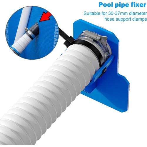 1PC Swimming Pool 30-37mm Pipe Holder For Hose Outlet Support Pipes Brackets Above Ground Swimming Pool with Cable Tie Supplies