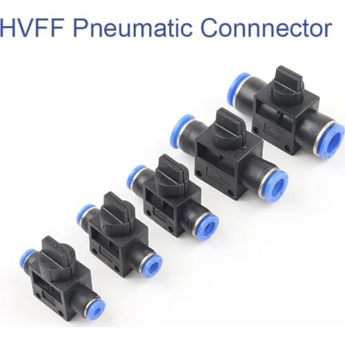 1PCS Pneumatic Fittings HVFF Air Plastic Hose Quick Couplings Pipe Connectors Direct Thrust 4mm/6mm/8mm/10mm/12mm