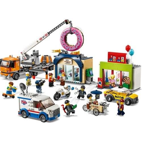 11392 City Series Donut Shop Opened 60233 Childrens Building Block Toy Gifts