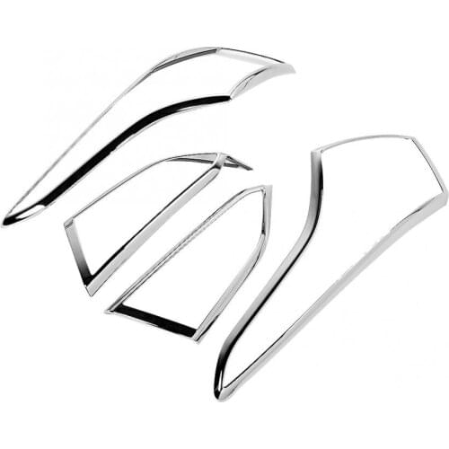 4pcs Silver Taillight Cover Trim ABS Electroplating Fits for Hyundai Elantra 2018-2019 left-hand driving car accessories