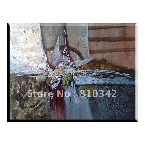 Abstract oil paintings Free shipping Painting for bedroom Gift Modern art U2ABT599