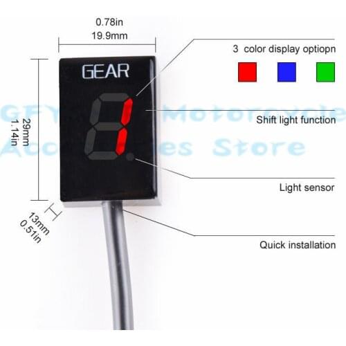 For Honda VT750 VT750C VT 750C 750 C 2007-2019 Moto LCD 1-6 Level Digital Meter Motorcycle Gear Indicator Motobike Accessories
