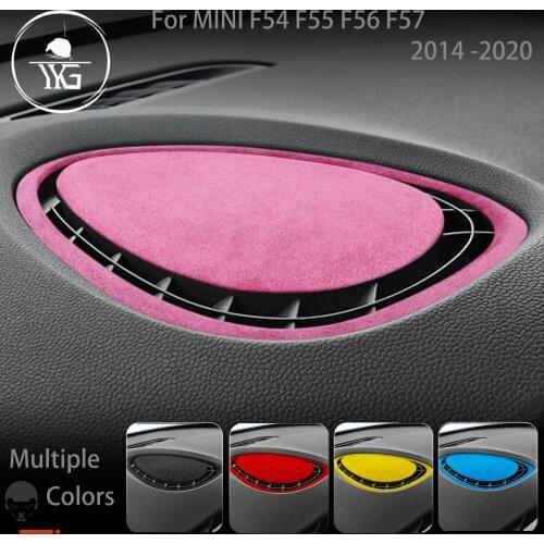 For Mini Cooper Hatch F54 F55 F56 F57 2014-2020 Dashboard Air Vent Air Conditioning Hole Suede Turn Fur ABS Cover Car Moulding