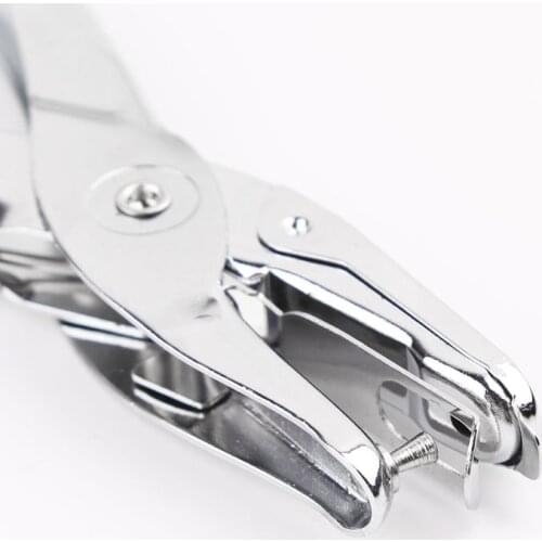 School Office Metal Single Hole Puncher Hand Paper Punch Scrapbooking Punches 6 Pages 3mm