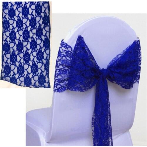 Hot Sale with factory price 100pcs Lace Chair Sashes & Sash For Wedding & Chair Cover Sash FREE SHIPPING Marious