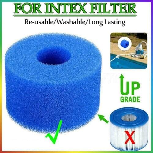 Hot sale 6Pcs for Intex Pure Spa Reusable Washable Foam Hot Tub Filter Cartridge S1 Type Drop shipping