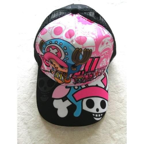One Piece Tony Tony Chopper Anime Sun Cap Casual Adjustable Summer Mesh Hat for Men Women