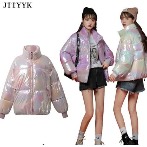 Short Down Jacket Female Winter 2021 Warm Thick Parka Womens Stand-up Wollar Winter Snow Coats Girl Outwear Elegant Woman Top