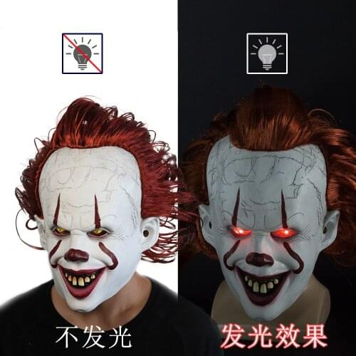 Halloween cosplay mask Clown Silicone Back Soul Mask Cos Head Set Halloween Horror Props Natural Latex Adult Code Hot Selling