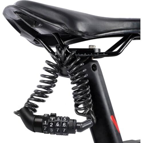 Classic Bicycle Helmet Lock Durable Practical Multi-functional 4 Digit Combination Steel Wire Cable Lock Backpack Lock