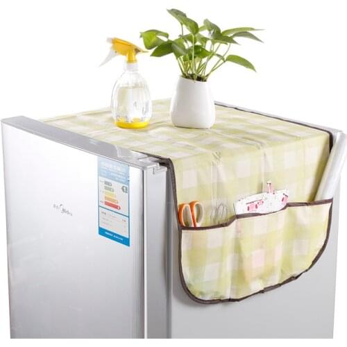 Multi-purpose non-woven refrigerator dust cover grid refrigerator cover multifunctional storage bag