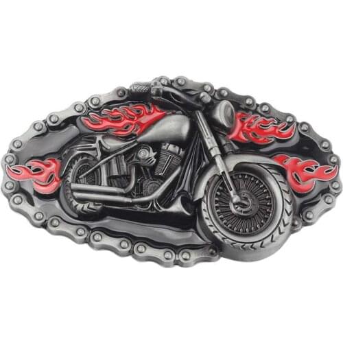 Motorcycle locomotive Belt Buckle Handmade homemade belt accessories waistband DIY Western cowboy Heavy metal rock punk k46