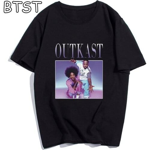 OUTKAST Unisex Couple T-Shirt Short Sleeve Oversized Tops Casual Women Men Aesthetic Clothing Summer Man T-shirts