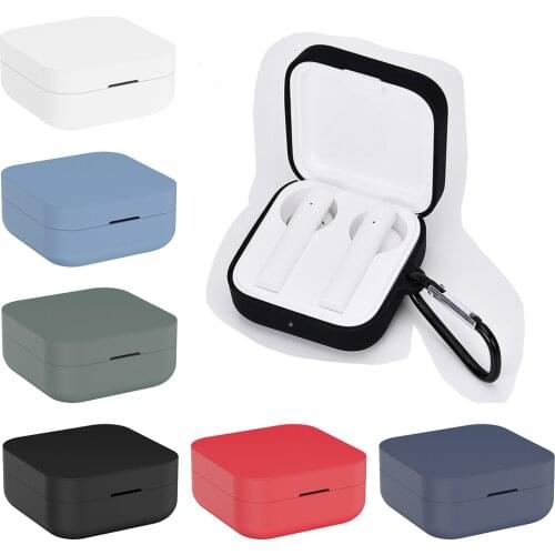 Silicone Earphone Case For Xiaomi Airdots Pro Air Wireless Headset Protective Case For Xiaomi Air TWS Headset Accessories Coque