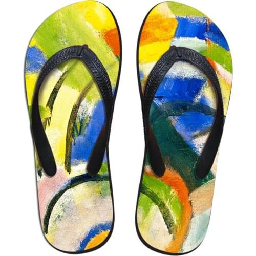 New Painting Color 2021 Women summer outdoor indoor sandals slippers beach sandals shoes casual Vogue shoes Female flip flops