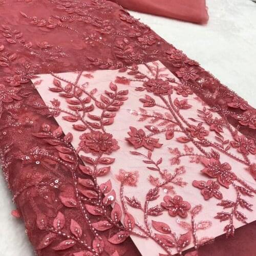 New style exquisite bead tube leaf embroidery, comfortable fabric, French tulle lace, fashionable ladies skirt