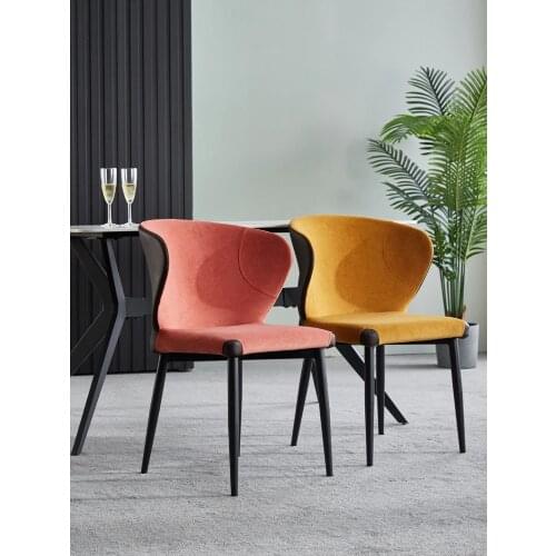 Dining Chair Nordic Fabric Make Up Hotel Dining Chairs 4 Colors Desk Chair Chaises Salle Manger кресло для отдыха