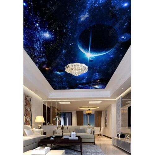 Custom photo wallpaper 3d ceiling wallpaper Starry sky zenith mural ceiling mural background wall papers for living room decor