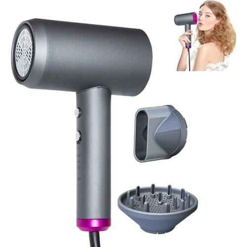 Professional Hair Dryer 1600W Powerful Hair Blowing Dryer Anion Volumizing Hairdryer Hot Cold Air Blower Salon Hair Care Machine