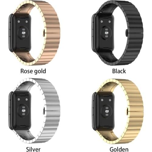 Stainless Steel Watchband Bracelet Strap For HUAWEI Watch Fit Metal Watch Band For HUAWEI Fit 1.64 Inch Vivid AMOLED Screen New