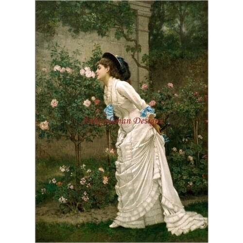 Needlework for embroidery DIY French DMC High Quality - Counted Cross Stitch Kits 14 ct Oil painting - Smell Flowers