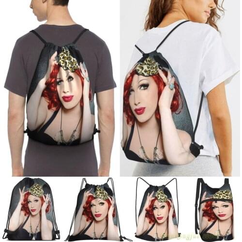 Rupauls Drag Race - Season 5 - Jinkx Monsoon Men Outdoor Travel Sports Gym Bag Waterproof Drawstring Backpack Women Fitness Bags