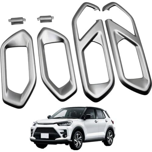 Carbon Fiber Car Styling Interior Door Handle Decorative Cover Trim For Toyota RAIZE 2020 2021 New Rise Car Accessories