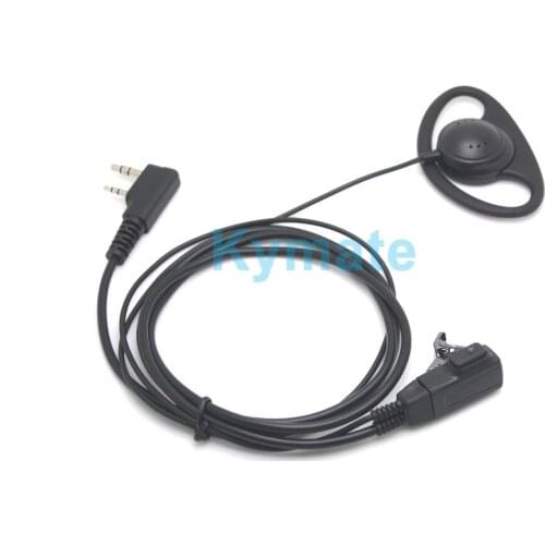 Ual PTT Airborne Headphones baofeng UV82 UV5R BF888S for kenwoood TK3107 TK3207 TK3160 radios 1 order