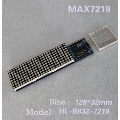 LED Dot Matrix MAX7219 blue dot matrix module four in one display MCU control drive LED module dot matrix module