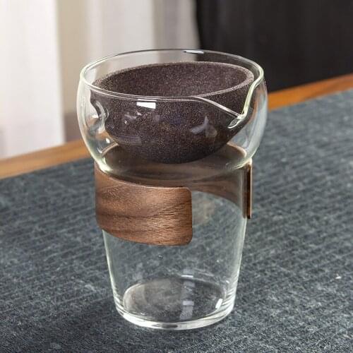 Tao Porcelain Eight Non-Hole Filter Tea Funnel Pitcher Tea Utensils Tea Filtration Tea Filter Fair Mug Tea Infuser Tea Strainer