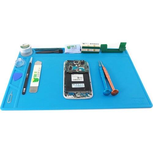 All Kinds Size Heat Insulation Working Mat Heat-Resistant Silica Gel Pad BGA Soldering Station Repair Insulation Pad Platform