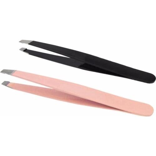 1pcs Professional Makeup Tool Useful Beatiful Stainless Steel Slant Tip Hair Removal Eyebrow Tweezer
