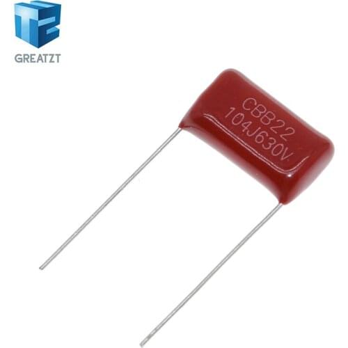 GREATZT 10PCS 630V104J Pitch 15mm 0.1UF 100nf 630V 104 CBB Polypropylene film capacitor