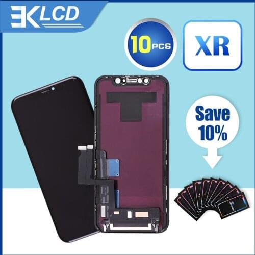 10PCS/LOT Tested OEM LCD Pantalla For iPhone XR TFT incell LCD Screen Display With 3D Touch Digitizer Assembly Replacement