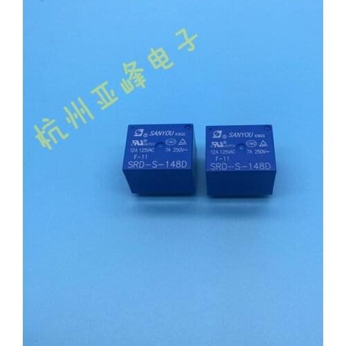 10PCS Relay SRD-S-148D a Set of Conversion 5-Pin 7a250vac Replacement JQC-3FF-48VDC-1ZS