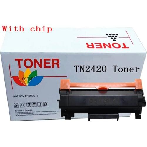 1x Compatible TN2420 Toner Cartridge for Brother DCP L2510D L2530DW L2537DW, MFC L2730DW L2750DW L2710DW,HL L2375DW With Chip